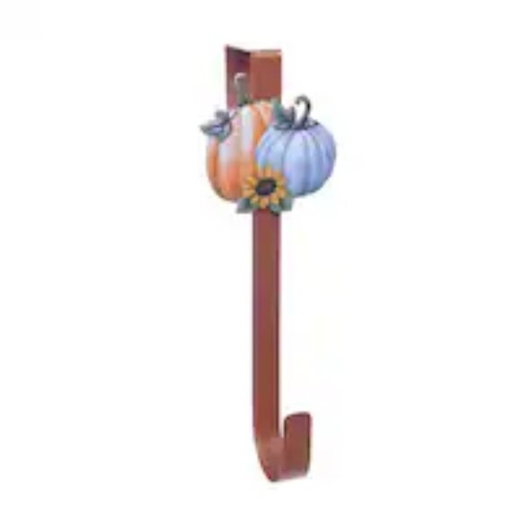 Bundle of 4 Fall Harvest Icon Shaped Metal Wreath Hangers 12.6 in. New - Picture 5 of 6